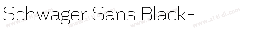 Schwager Sans Black字体转换